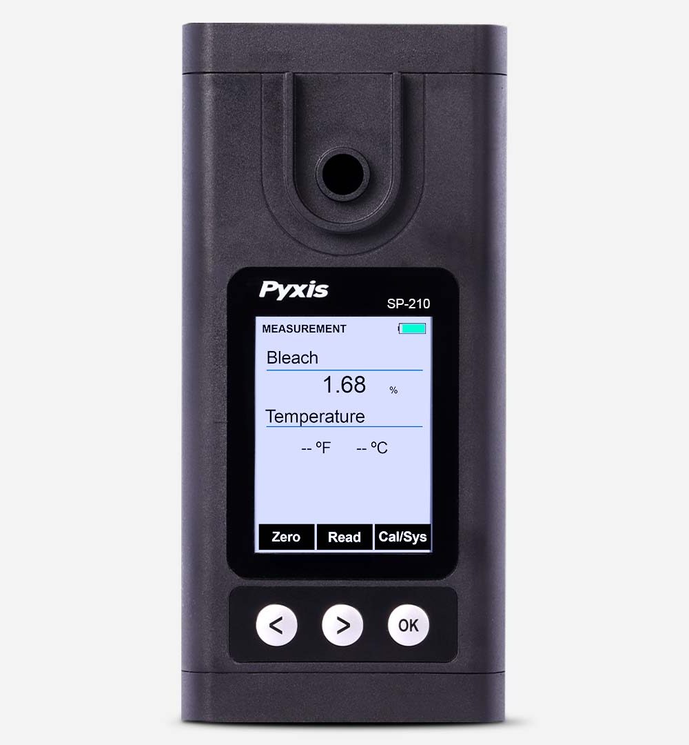 Mesureur de concentration d'eau de Javel de poche SP-210 (0-16% masse/masse)